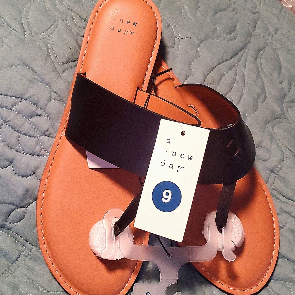 a . new day memory foam sandals